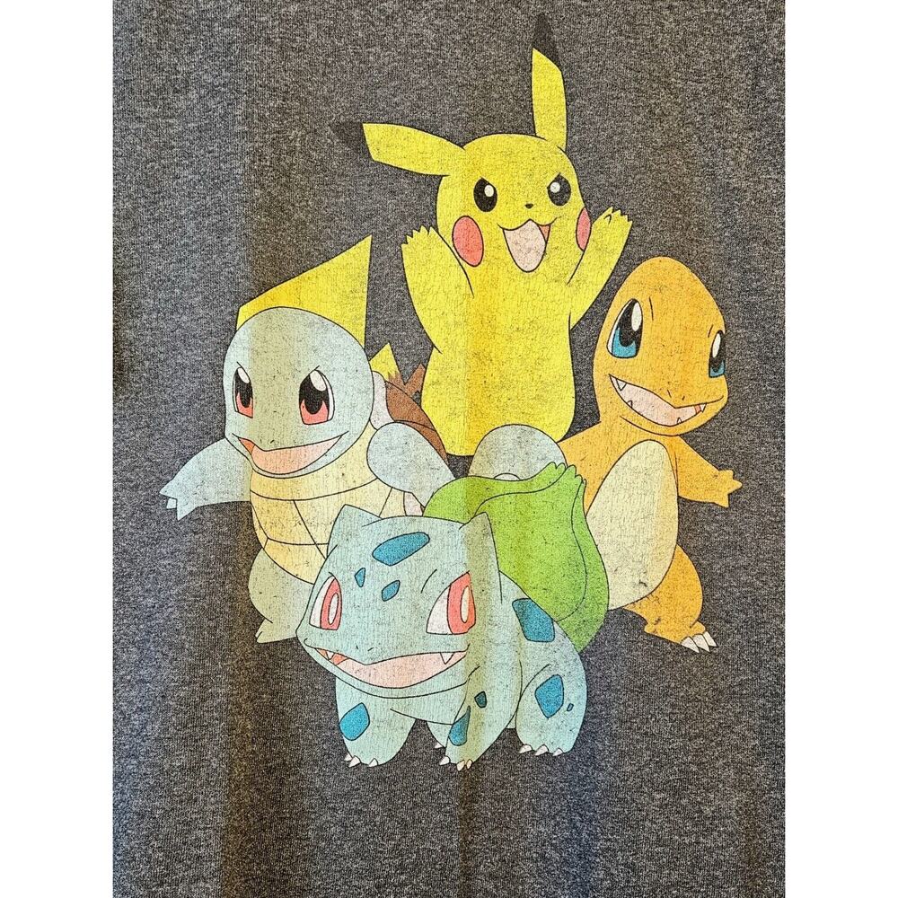Classic Pokemon Gray T Shirt Adult Size Medium
